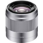 Sony E 50mm f/1.8 OSS Lens (Silver)